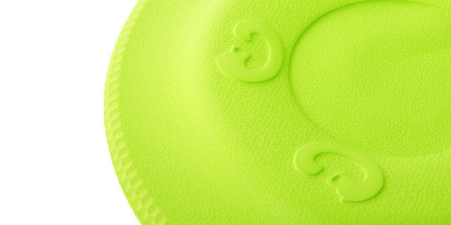 Frisbee zelené 17 cm, odolná hračka z EVA peny